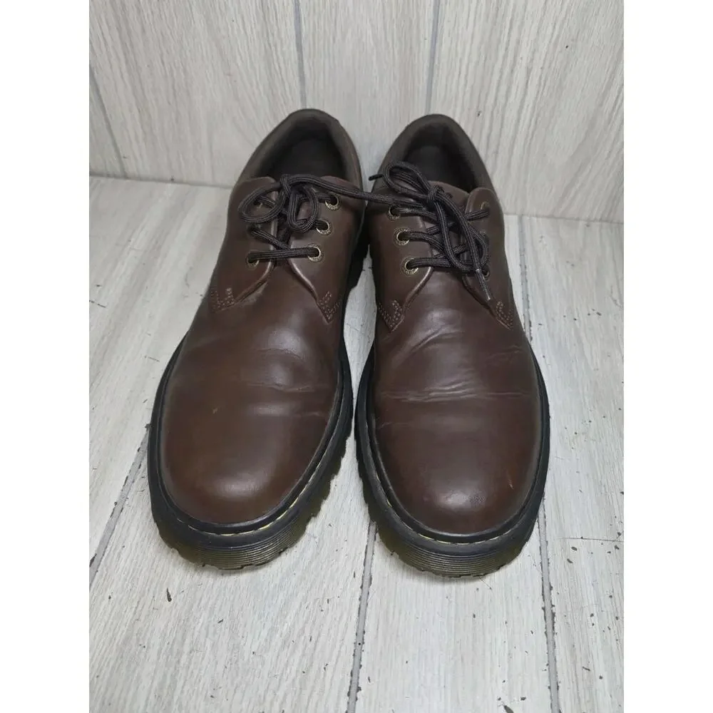 Dr Martens Kent Shoes Brown Leather Lace Up Oxford 13m Business Casual Preppy